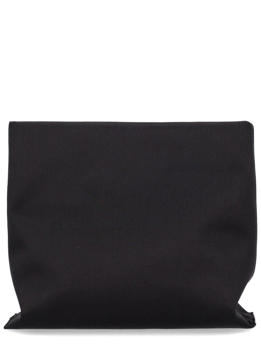 Trompette Clutch Bag Black Viscose