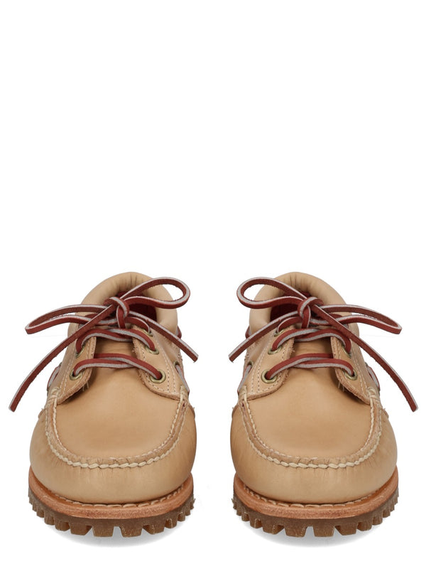 Noreen Leather Loafers Beige