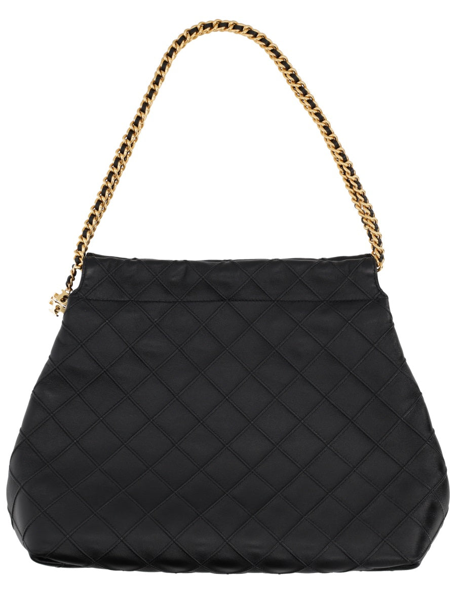 Fleming Bag Black Leather Shoulder