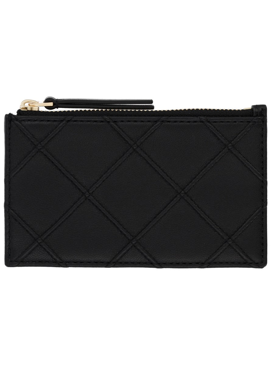 Leather Paper Holder Fleming Black Wallets & Purses