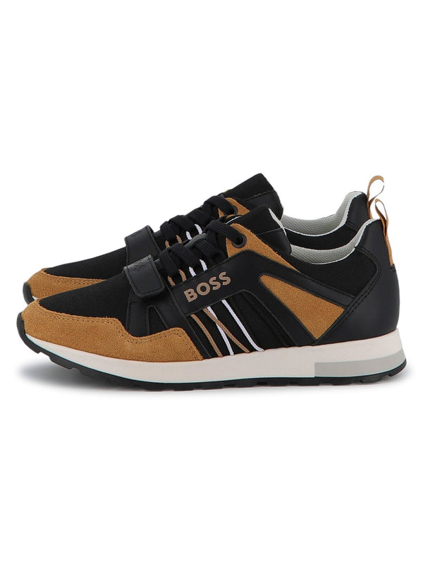 Sneakers Black Textile Trainers