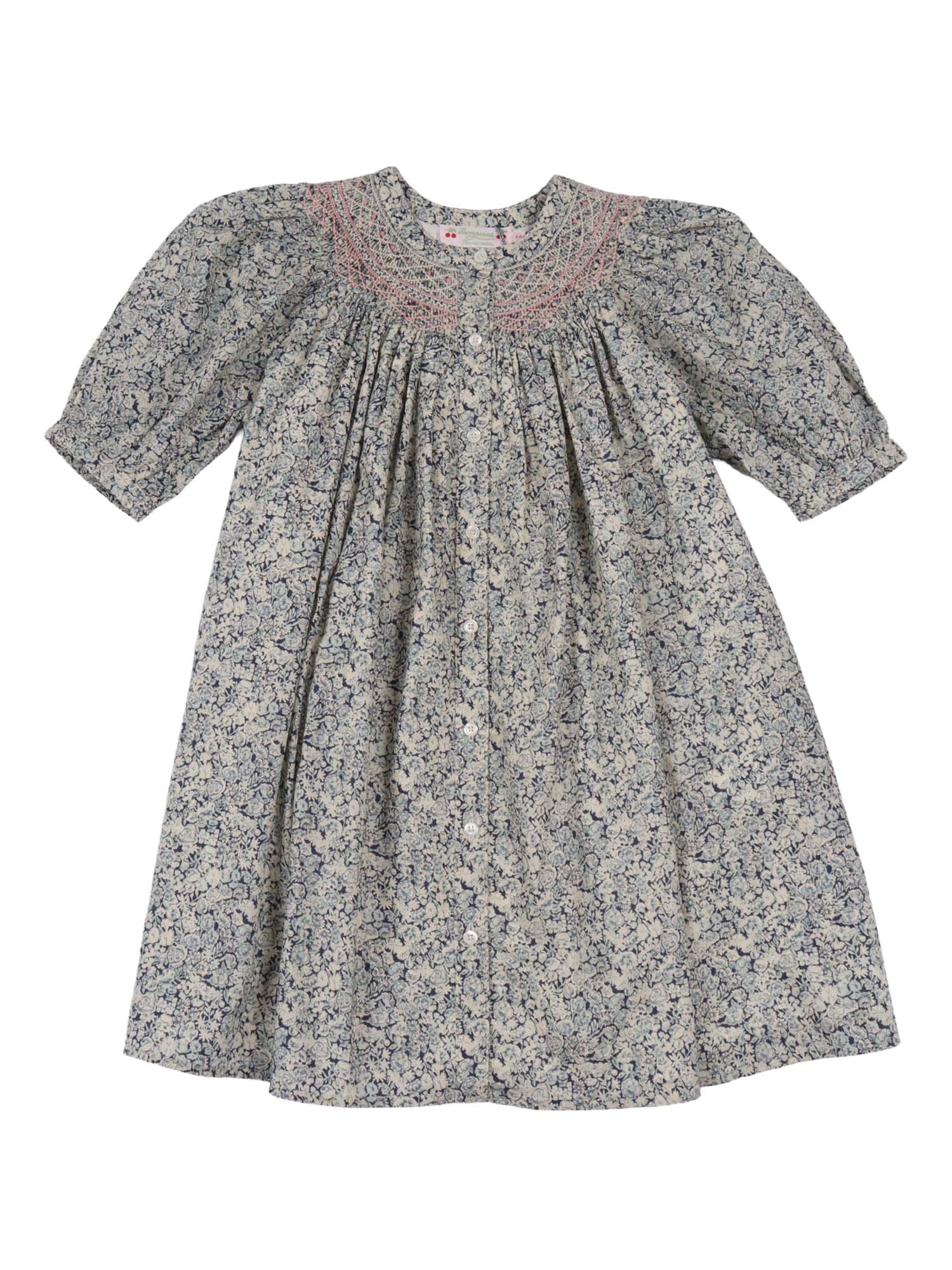LADWIGA DRESS Blue Organic Cotton