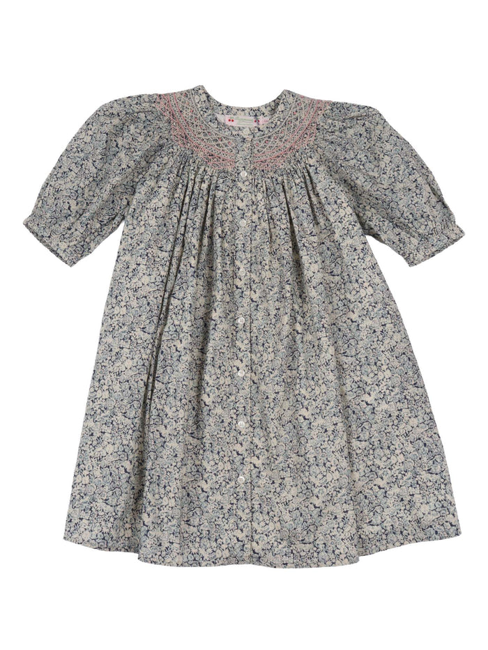 LADWIGA DRESS Blue Organic Cotton