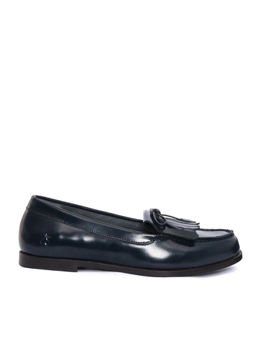 Moccasins Jazz Blue Leather Loafers