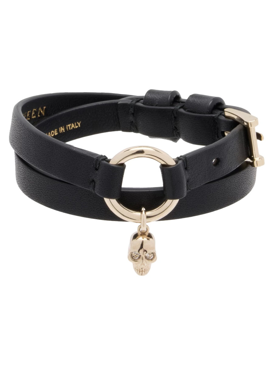 Bracelet Skull Black Leather Bracelets