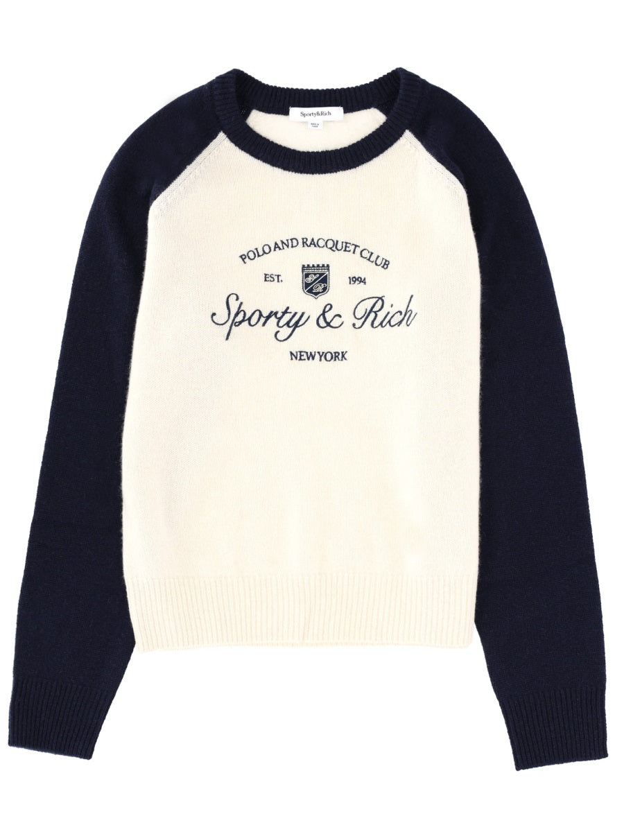 Jersey With Logo Multicolour Cashmere Jumpers