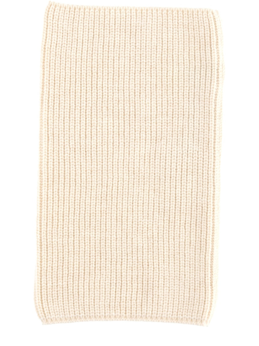 Snood Scarf White Acrylic