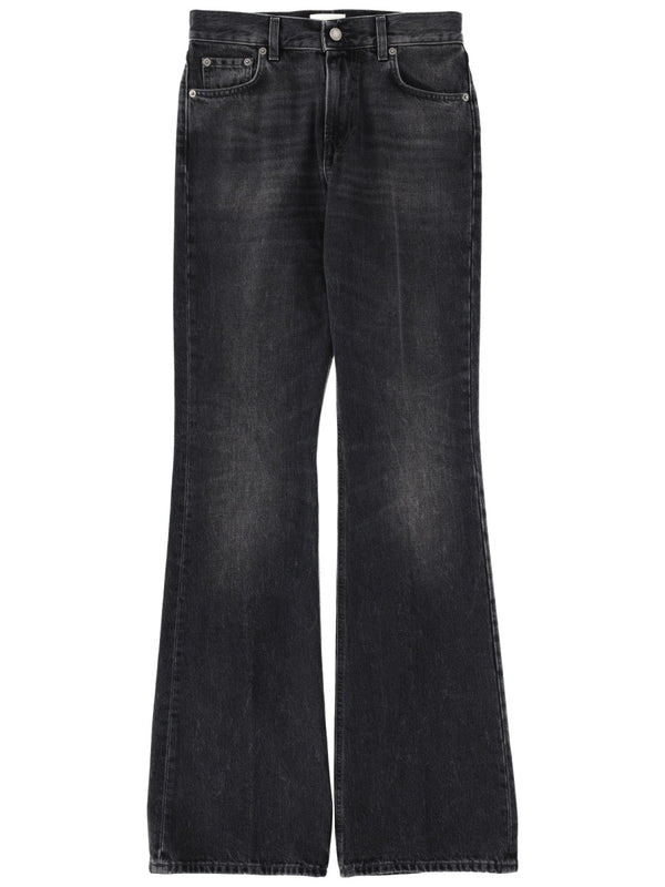 Flare Fit Black Jeans Cotton