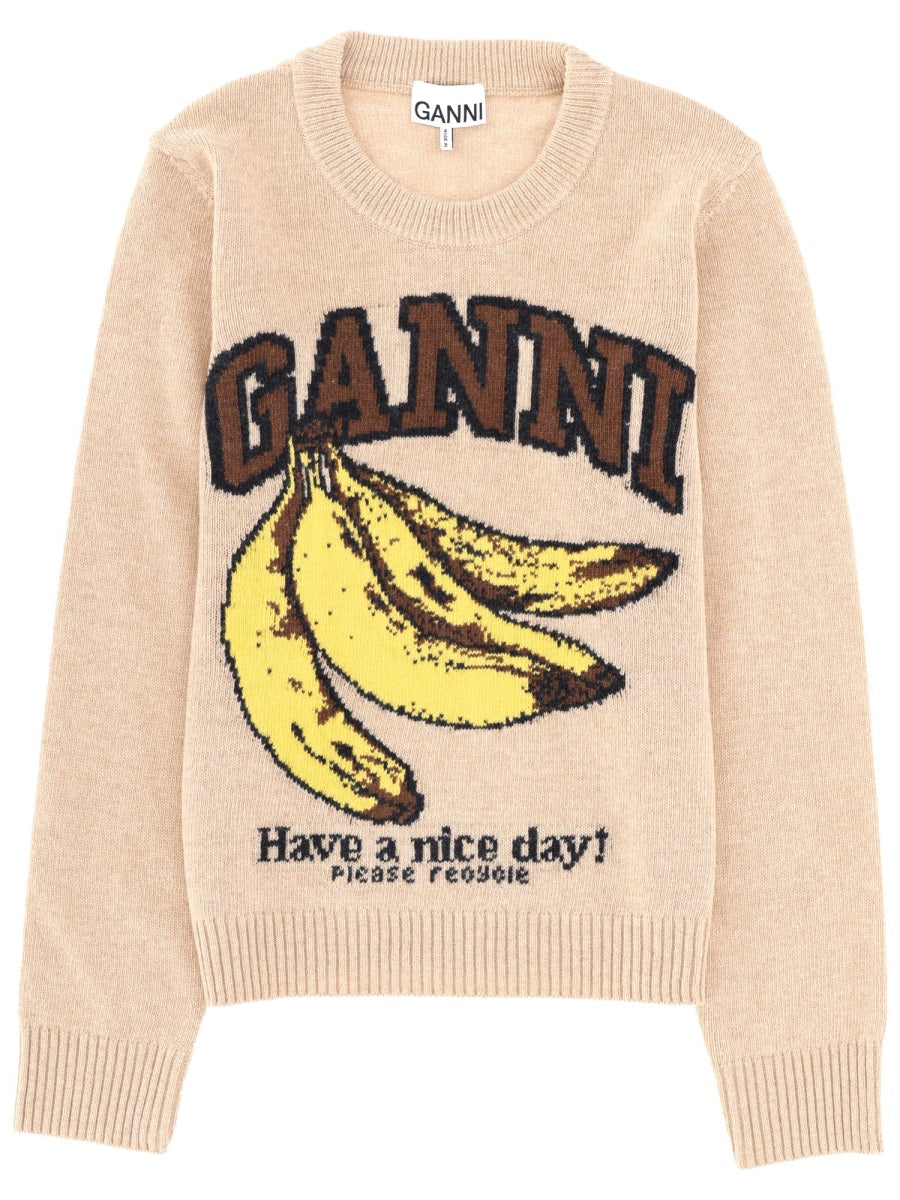 Wool Jersey Regular Fit Beige Jumpers