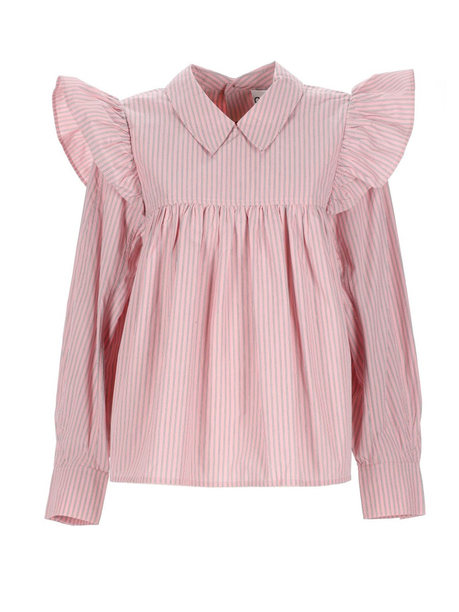 Shirt With Puffy Straps Pink Organic Cotton