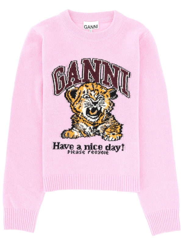 Wool Jersey Jumper Pink Jumpers