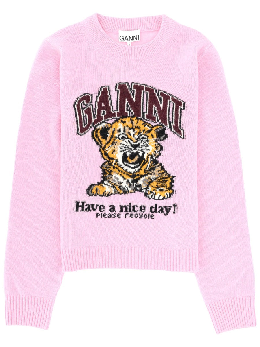 Wool Jersey Jumper Pink Jumpers