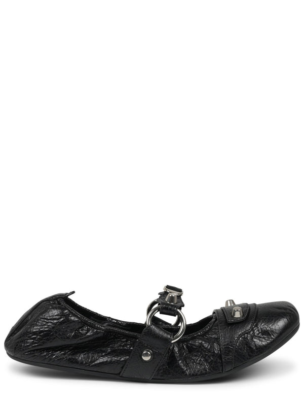 Ballerina City Black Lambskin Shoe