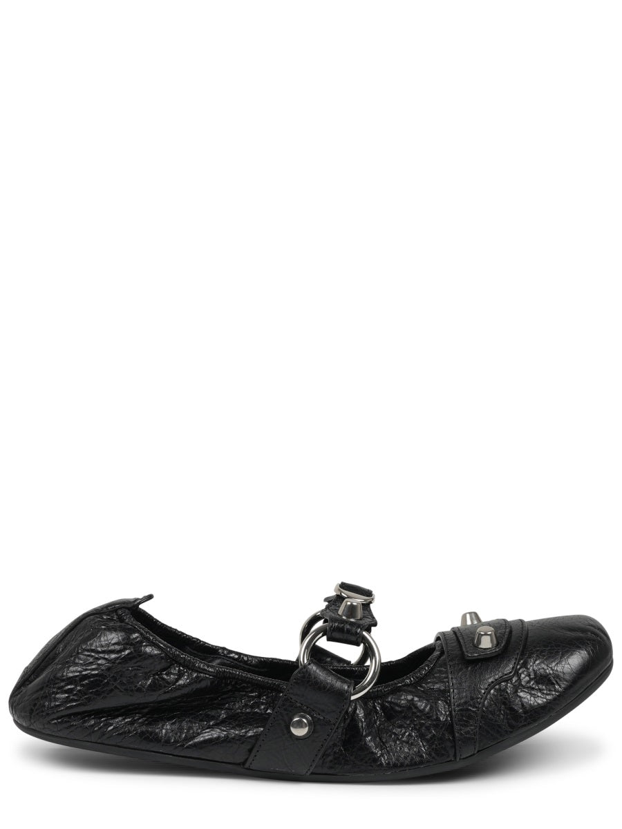 Ballerina City Black Lambskin Shoe