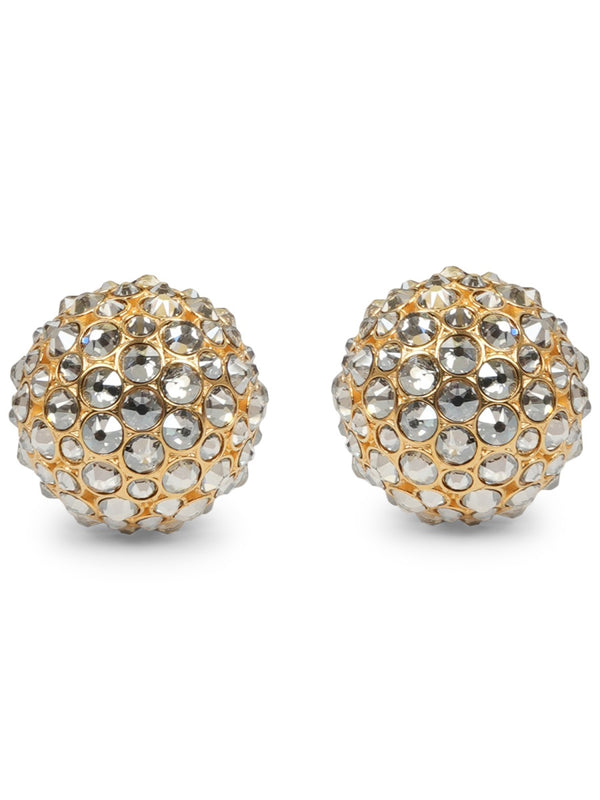 Earrings Hairloom Dome Gold Brass