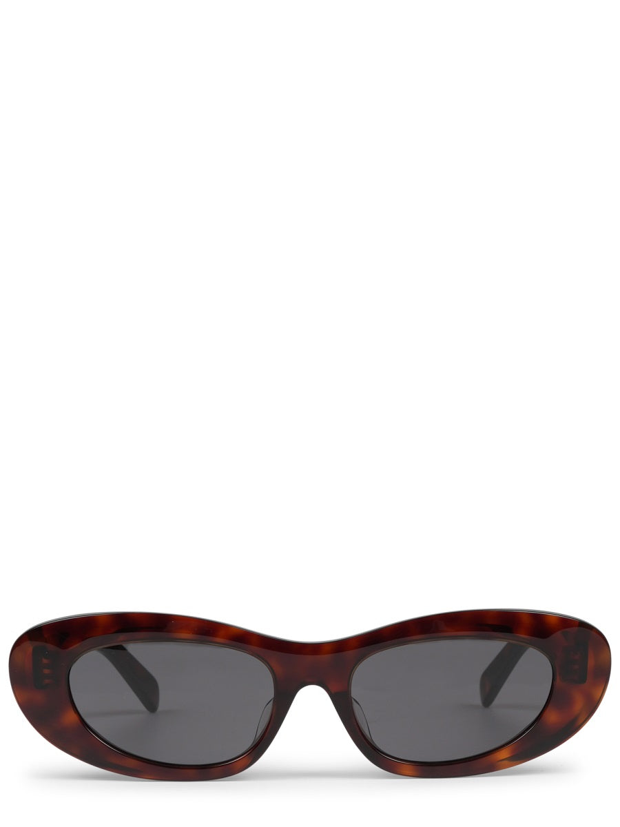Sunglasses Cat-Eye Brown Acetate