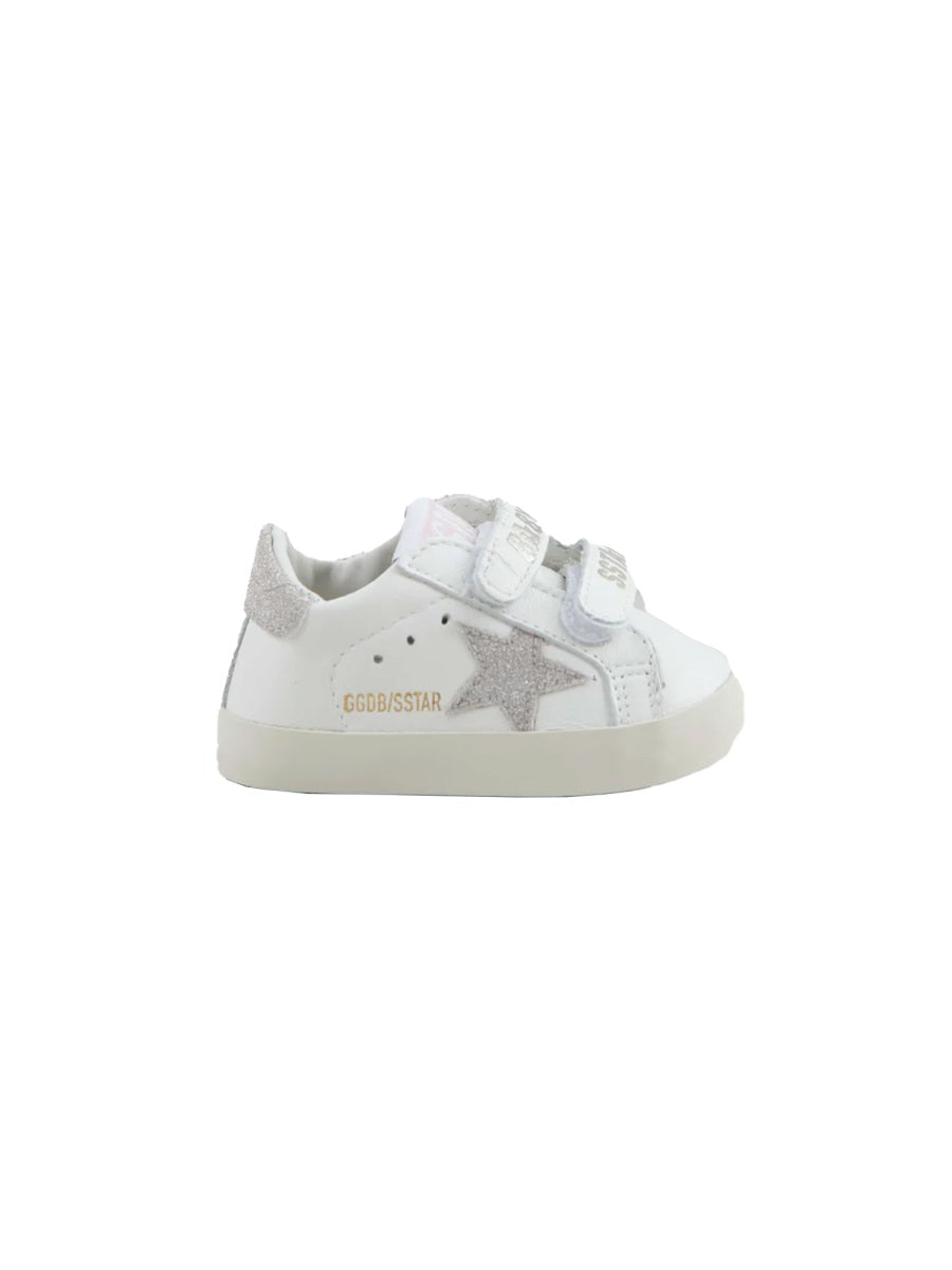 Sneakers Glitter Star White Ovine Leather Trainers