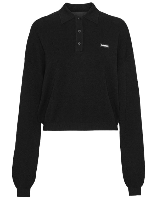 Black Polo With Logo Modal Shirts