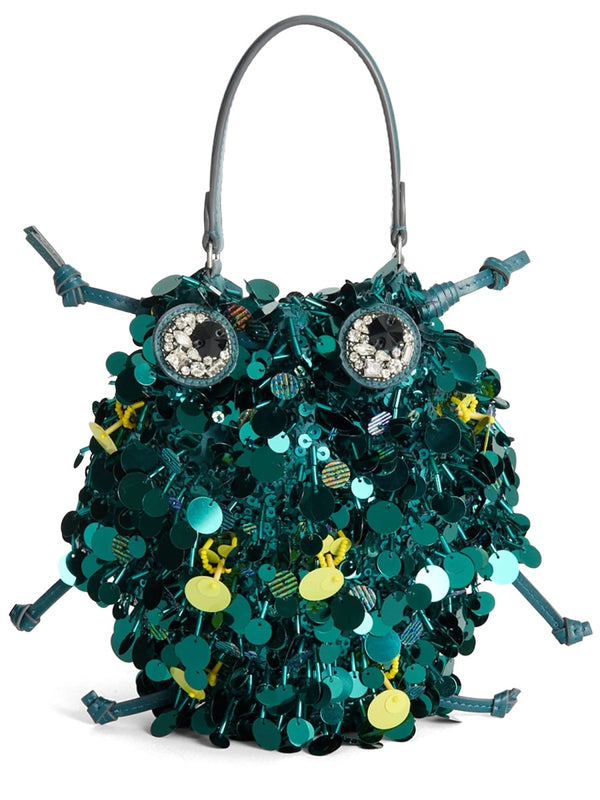 Beetle Leather Bag Green Shoulder