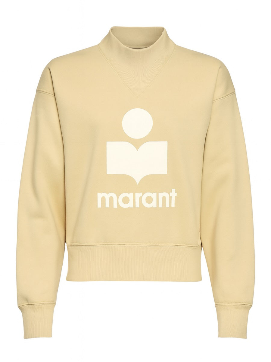 Moby Sweatshirt Yellow Cotton Sweatshirts
