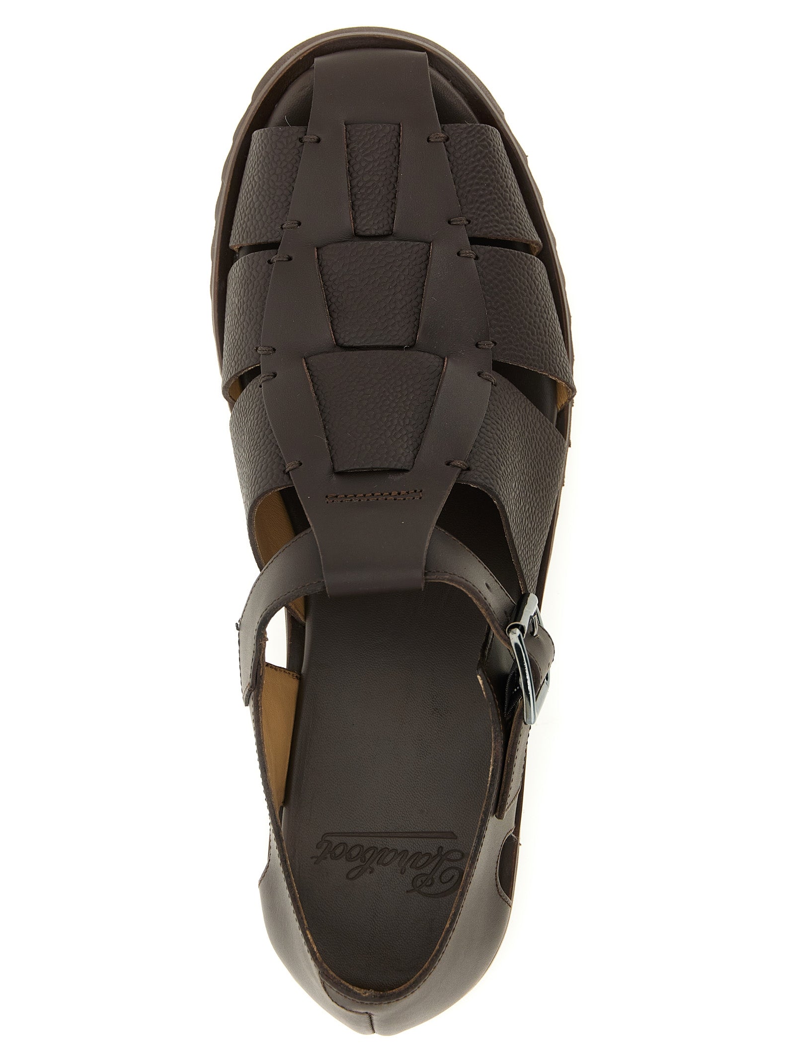 Pacific sandals Brown Calfskin Leather (bos Taurus)