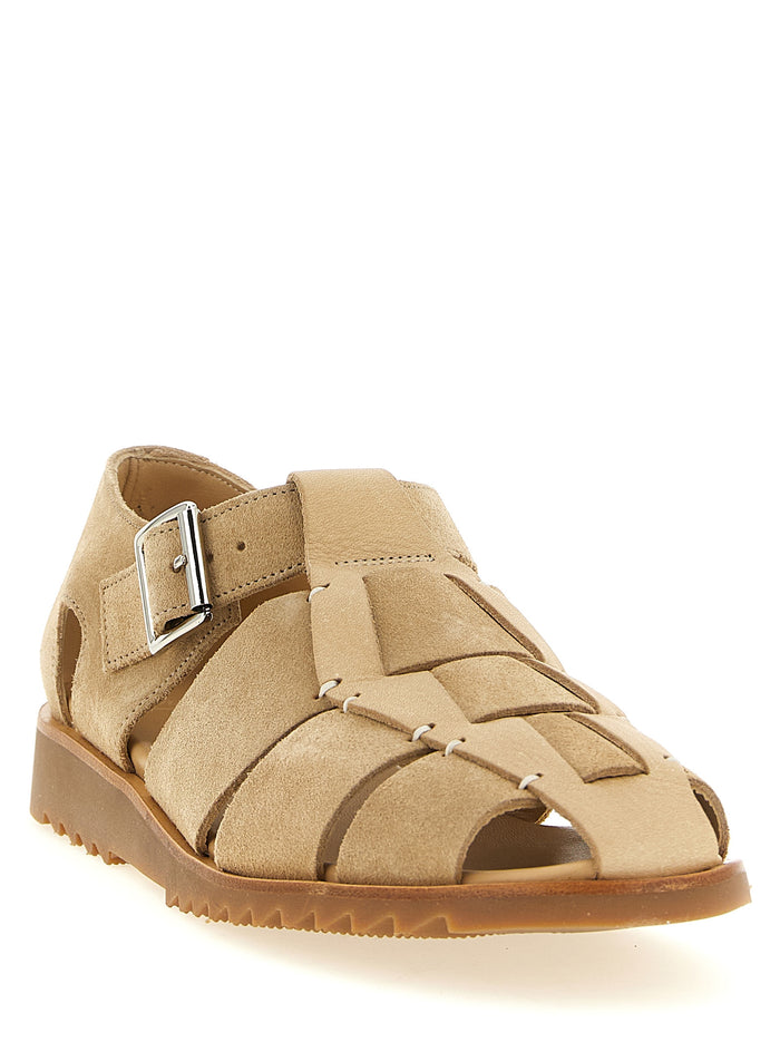 Pacific sandals Beige Calfskin Leather (bos Taurus)