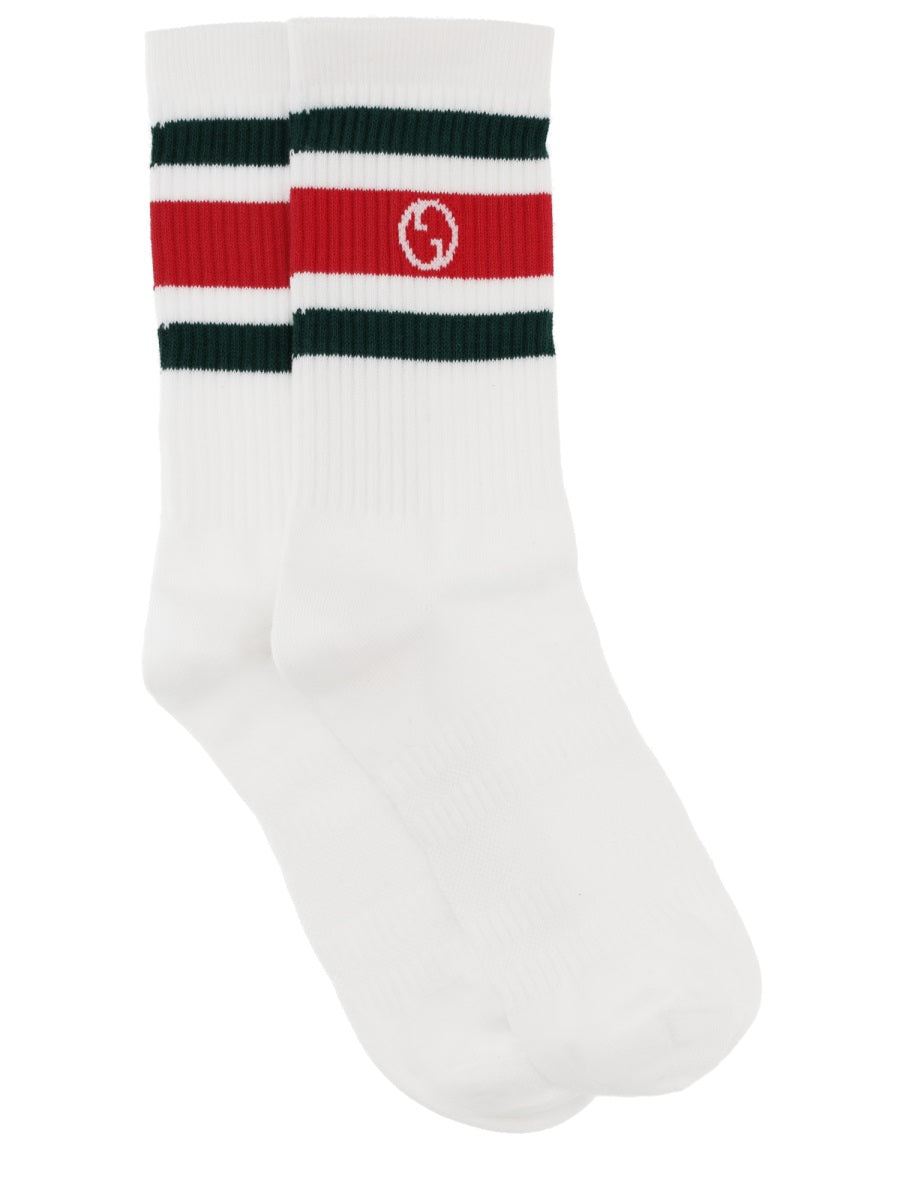 Socks Round Gg Crossover Multicolour Cotton