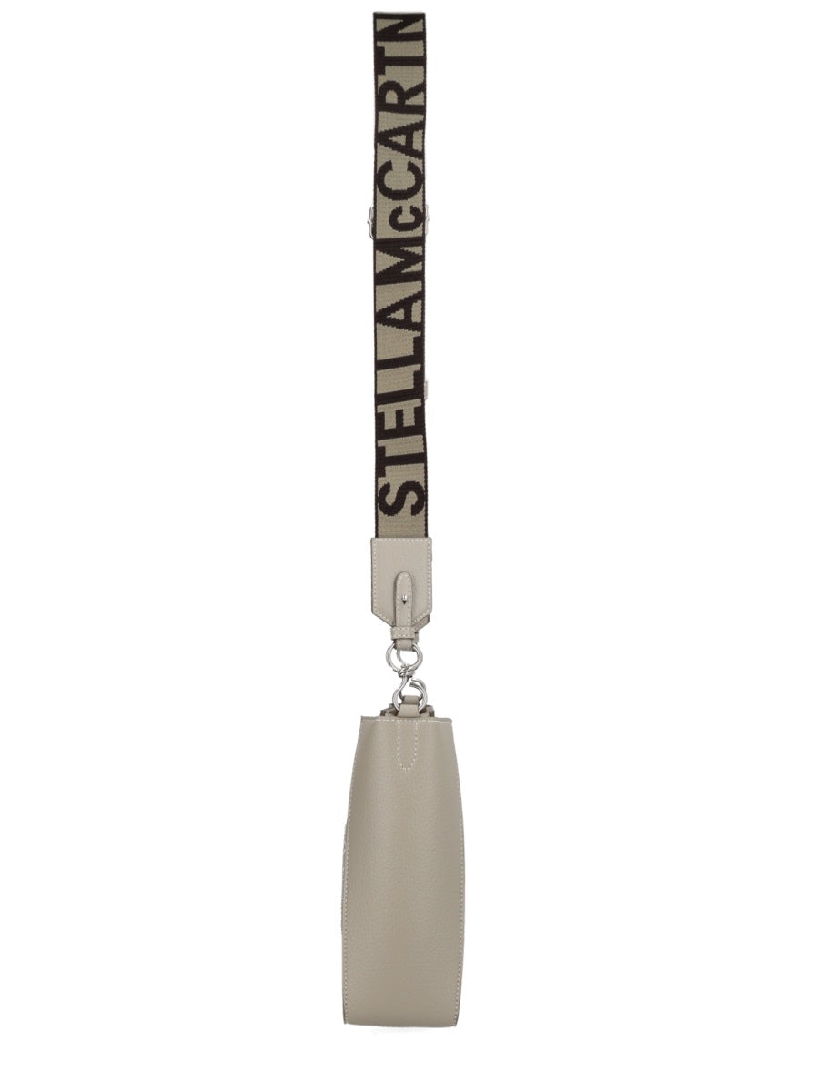 Logo Bag Grey Polyamide Shoulder