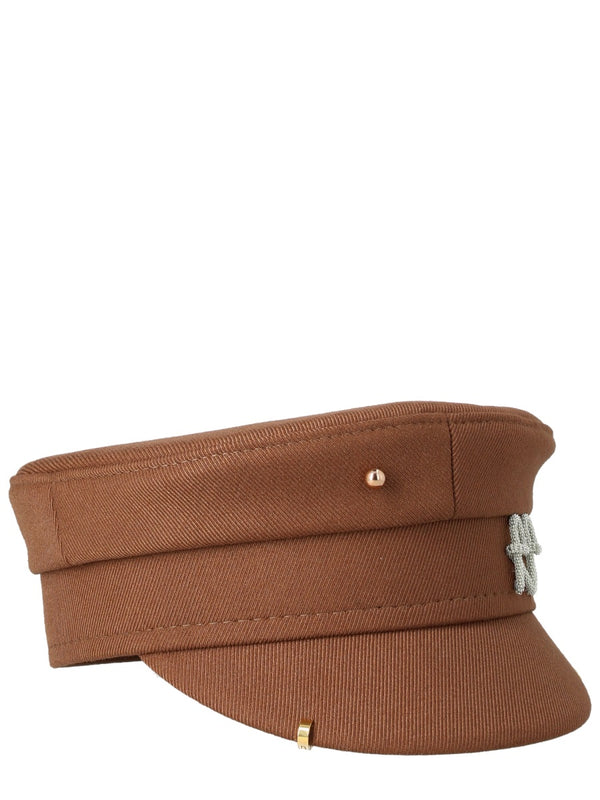 Brown Baker Boy Hat Cotton