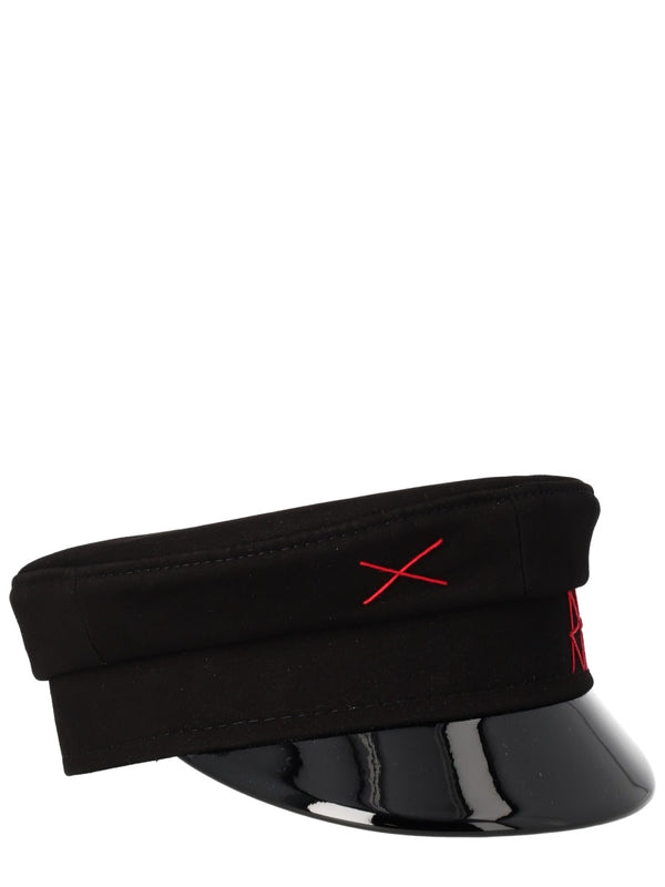 Black Baker Boy Hat Cotton