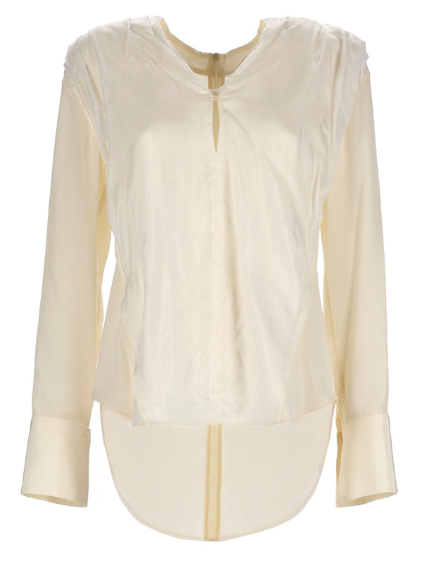 Silk Top Ivory Tops