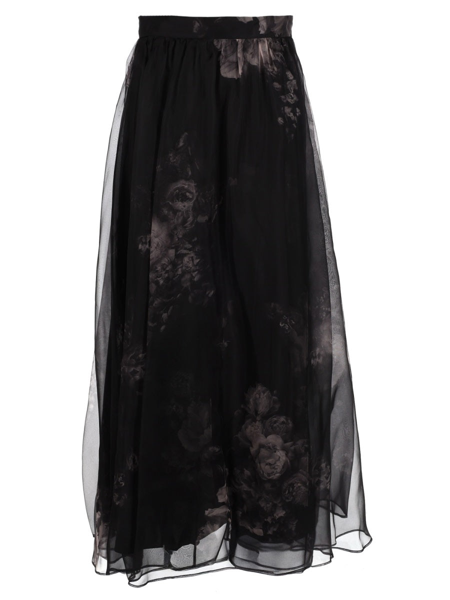 Hypnotic Maxi Skirt Black Silk