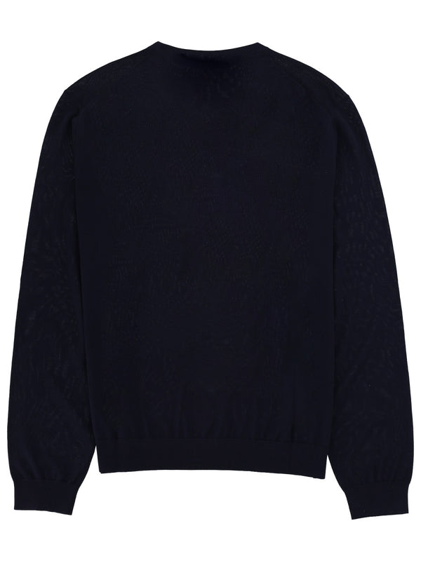 Wool Sweatshirt Blue Polo Shirts