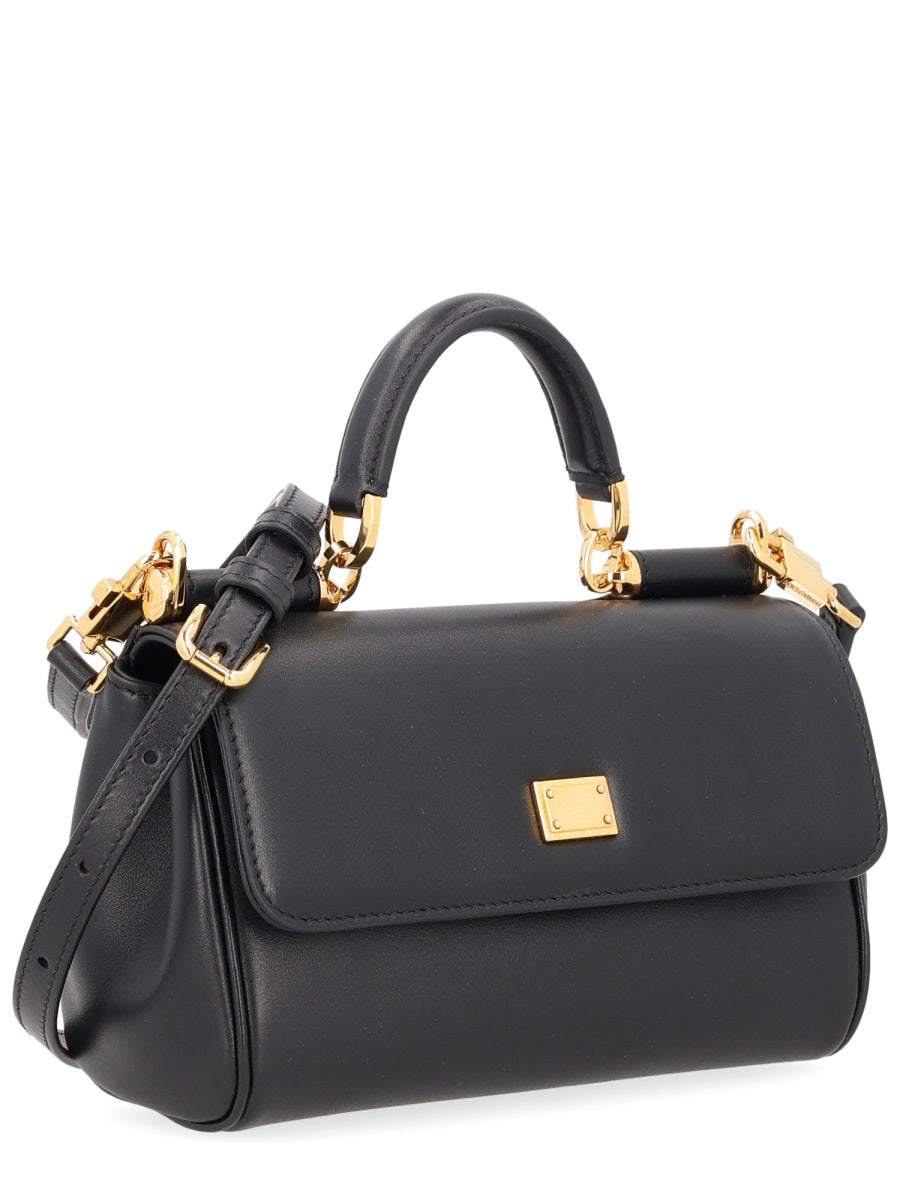 My Sicily Bag Black Leather Handbags