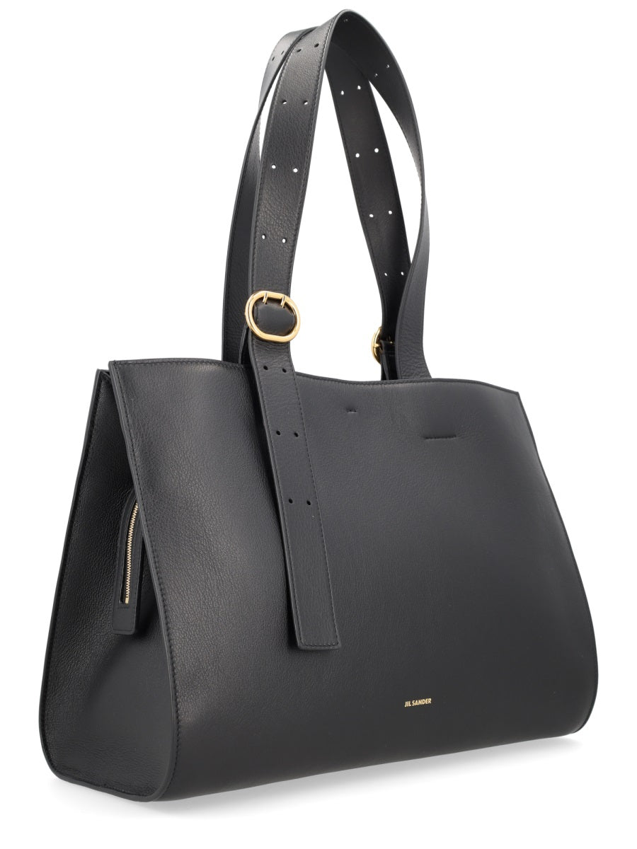 Cannoli Tote Bag Black Leather Handbags