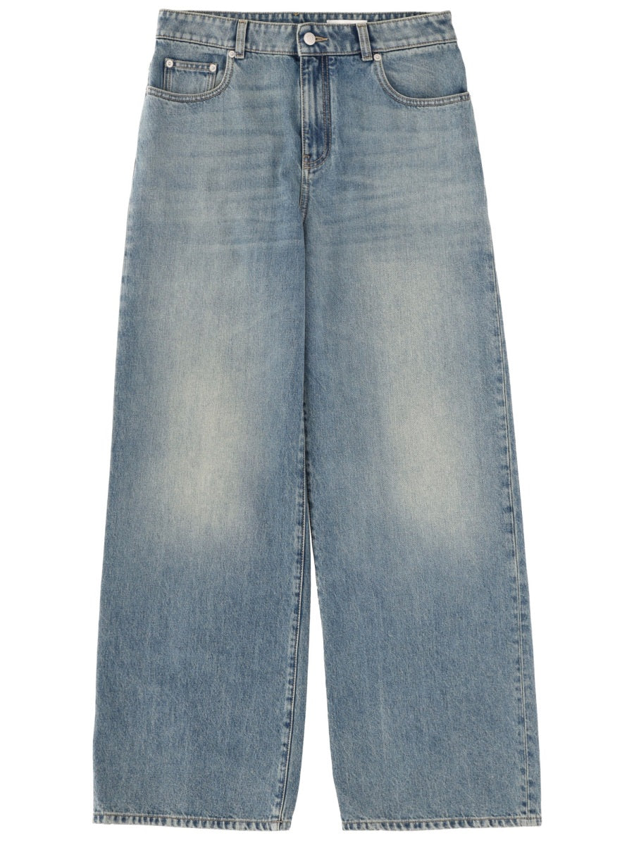 Wide Leg Jeans Denim Cotton