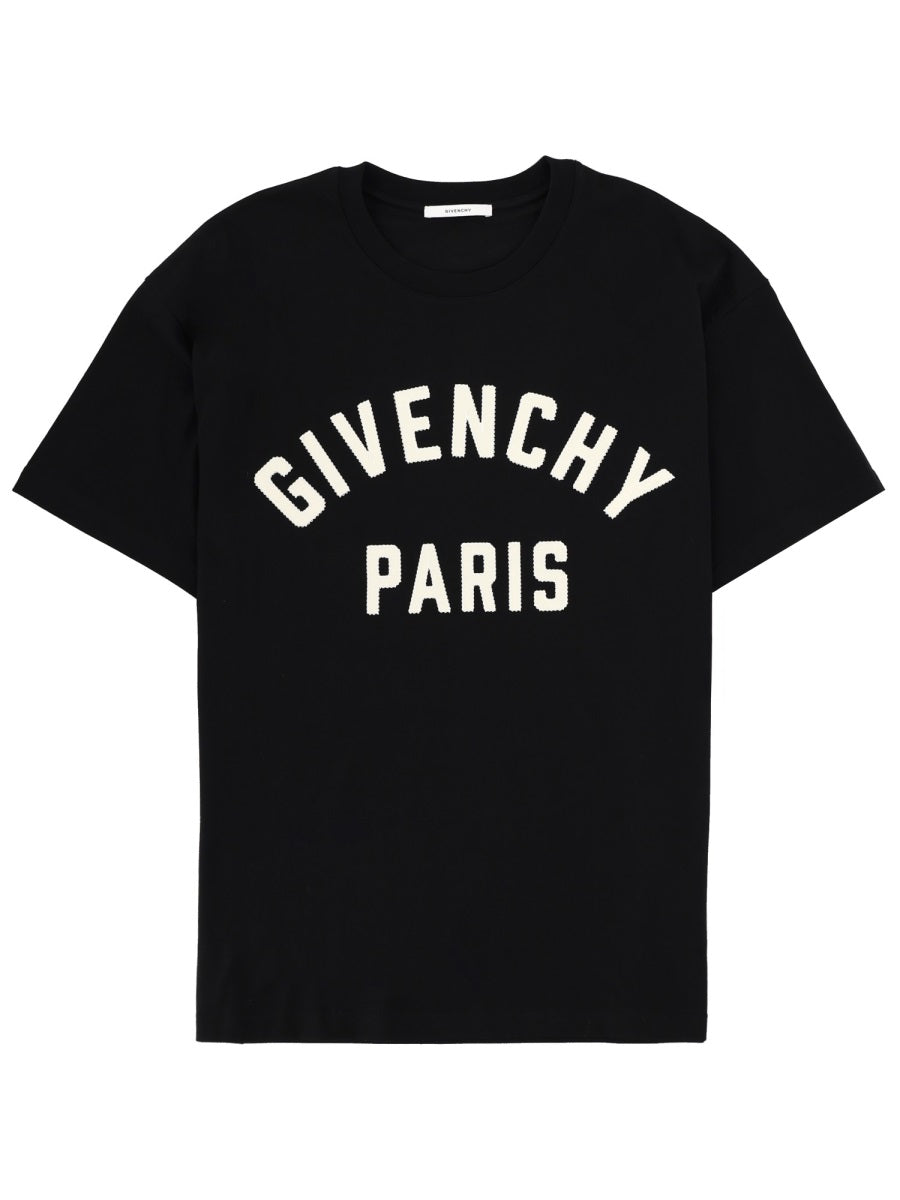 T-Shirt With Logo Black Cotton T-shirts