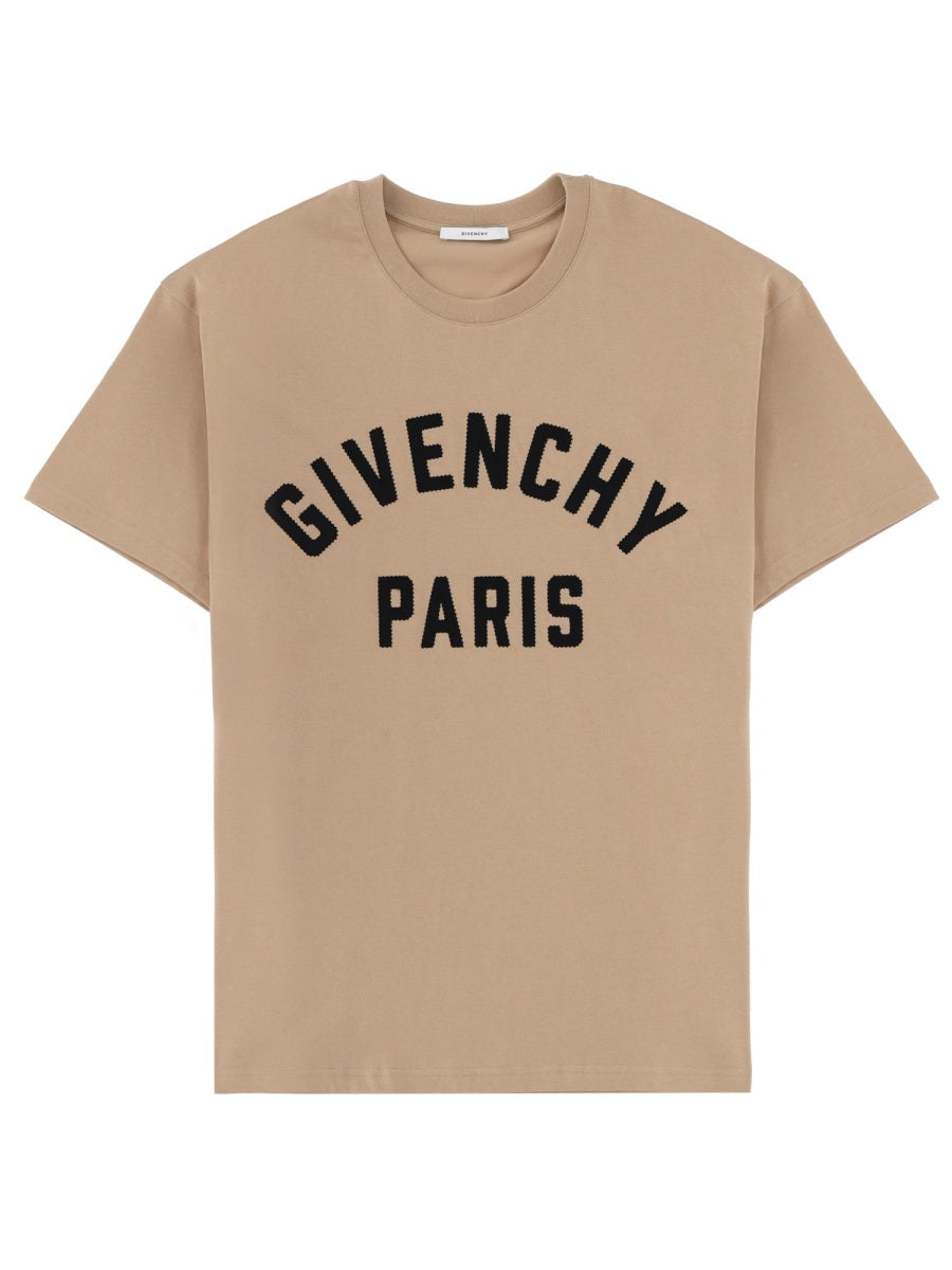 T-Shirt With Logo Brown Cotton T-shirts