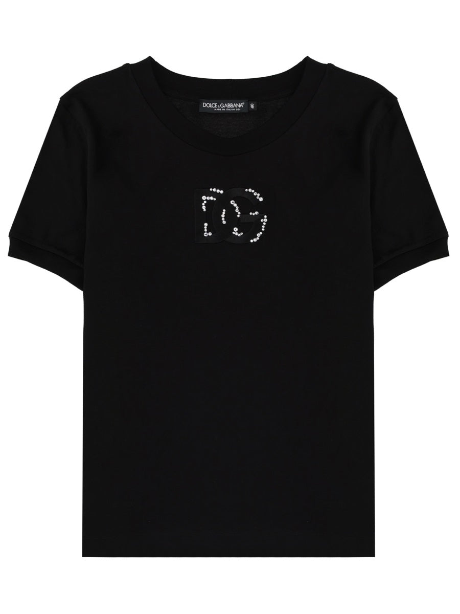 Logo T-Shirt Black Cotton T-shirts