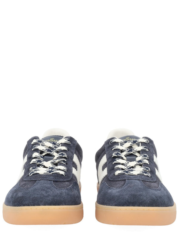 Cool Blue Sneakers Calf Leather Trainers