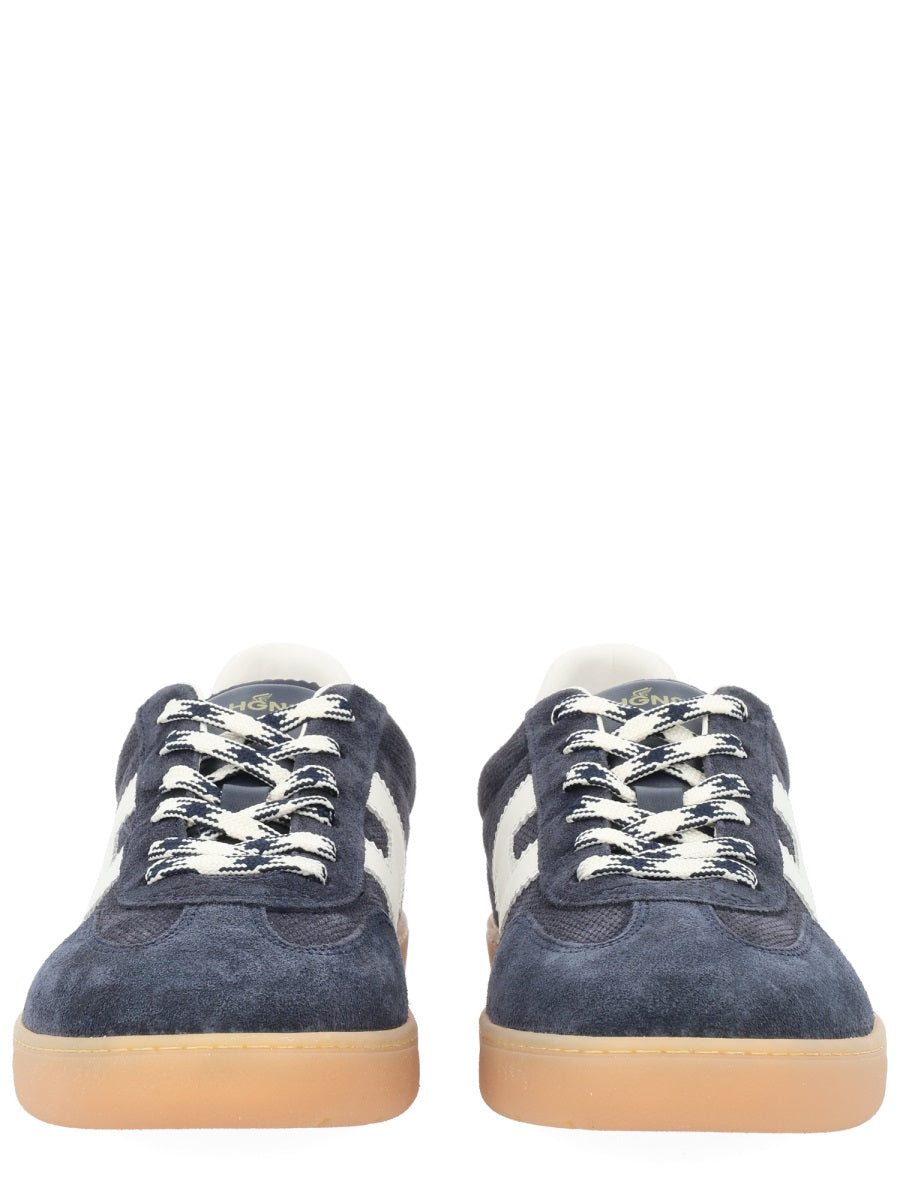 Cool Blue Sneakers Calf Leather Trainers