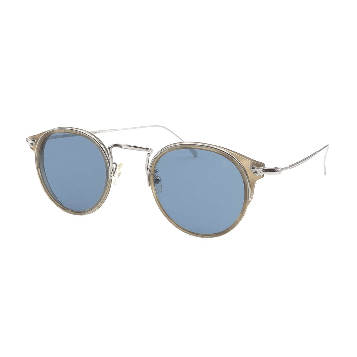 M012 Beige Metal Occhiali Sole