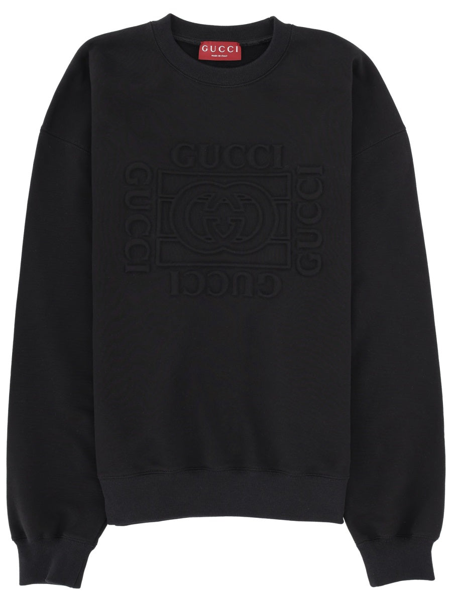 Sweatshirt Logo Black Cotton Sweatshirts