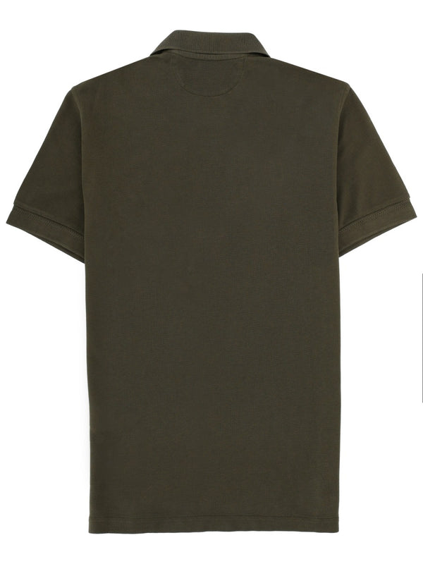 Lyocell And Cotton Polo Shirt Military Green