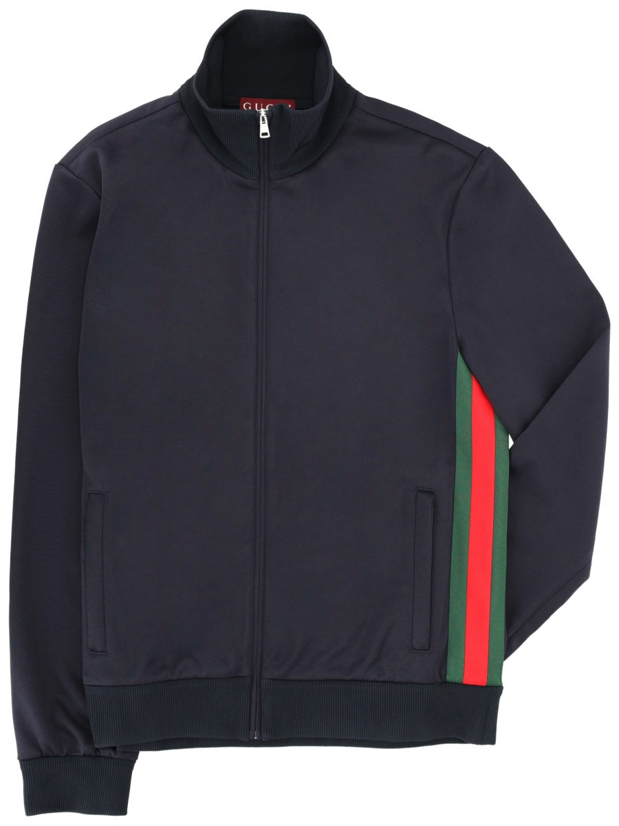 Zip-Up Jacket Black Polyester