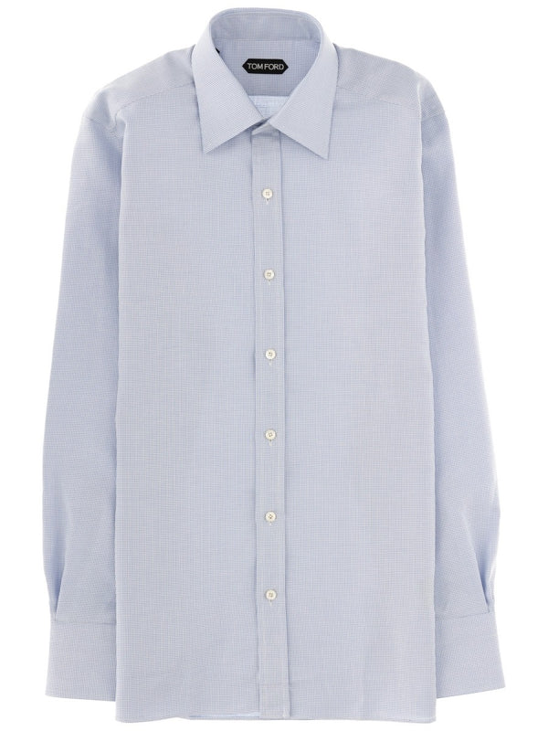 Shirt With Classic Collar Multicolour Cotton