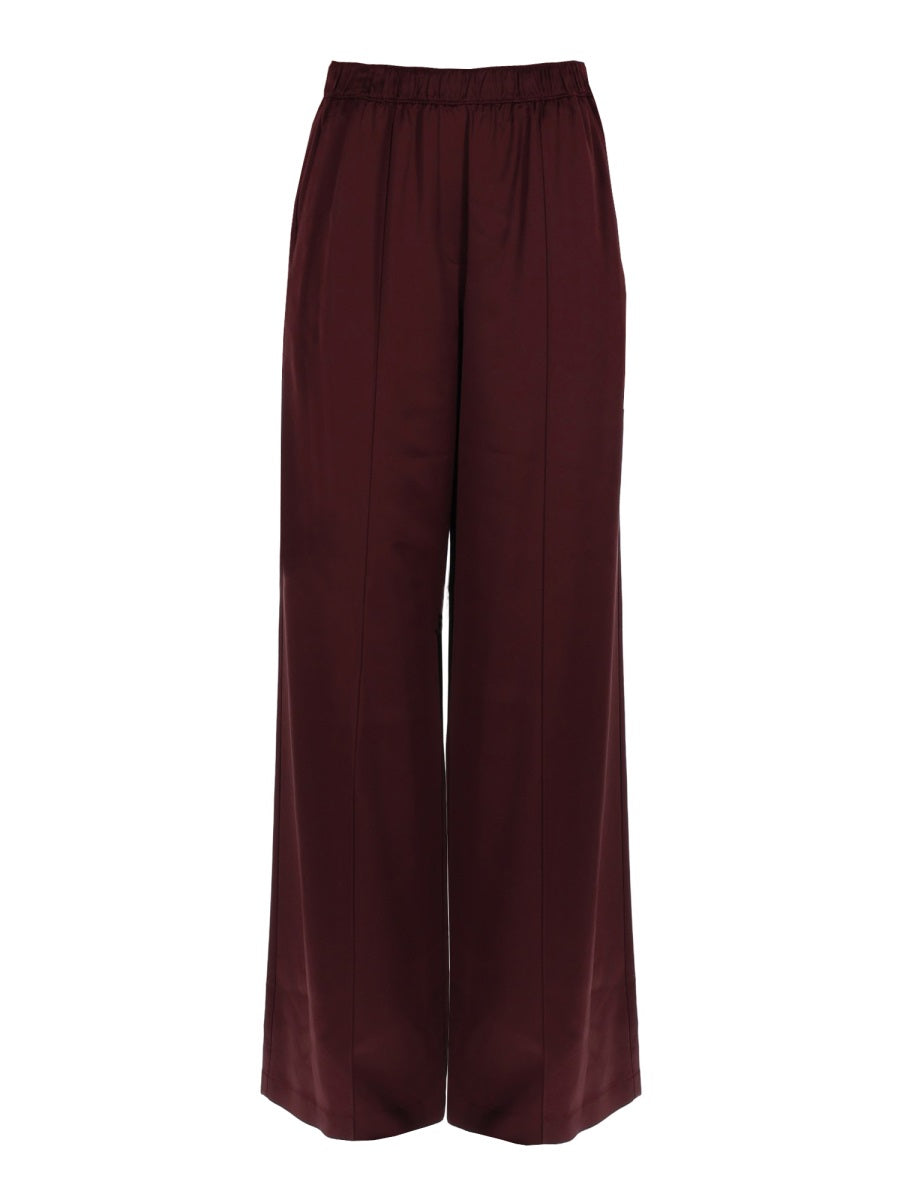 Tailored Pants Bordeaux Viscose Trousers