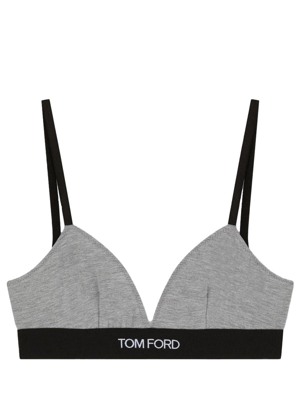 Logo Design Bra Grey Modal Underwear