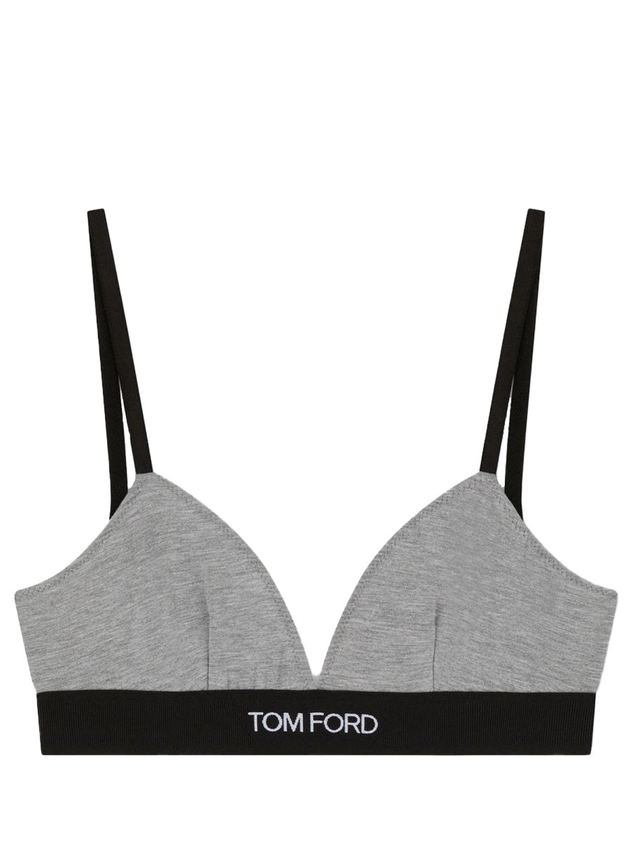 Logo Design Bra Grey Modal Underwear