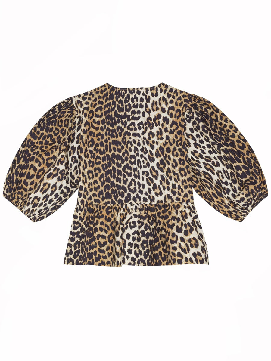 Blouse With Animalier Print Organic Cotton